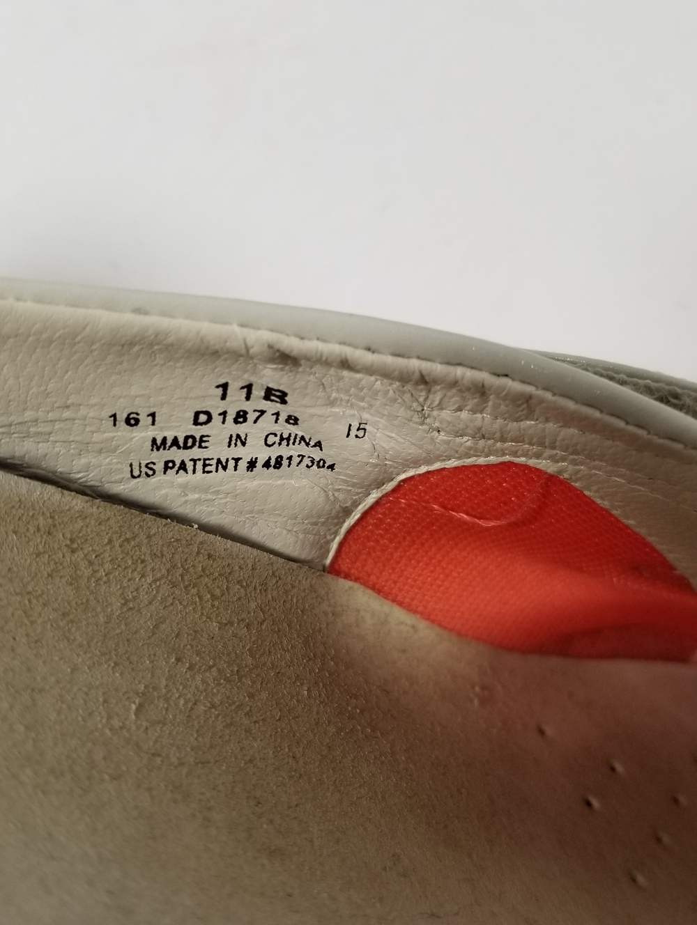 Cole Haan NikeAir Slip On Mary Jane Sneakers Women's Size 11B Beige Orange - Picture 5 of 7